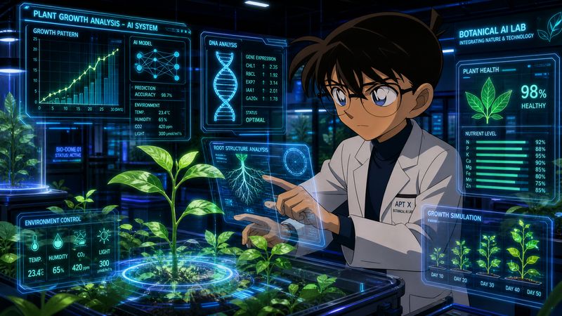 抖荫短视频植物视频-AI植物生长分析视频
